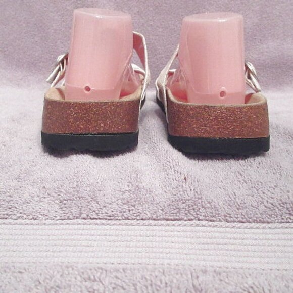 Birkenstock Betula Tango Jeweled Sandals Size 12 43 Iridescent Embossed Leather - Picture 11 of 12